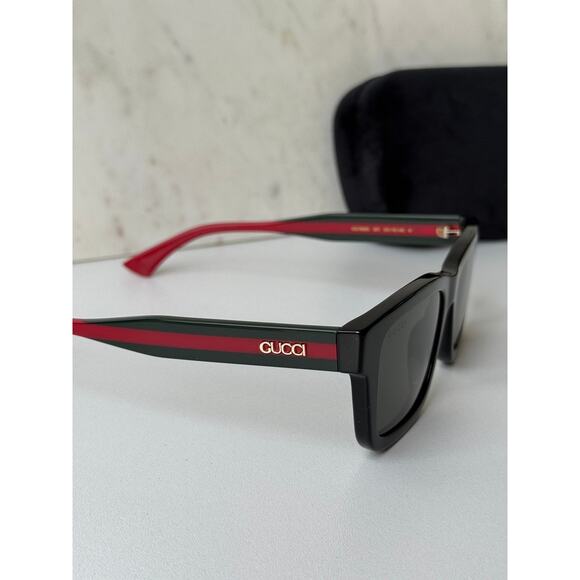 NEW Gucci GG1869S Black Squared Sunglasses $515 - Picture 8 of 10